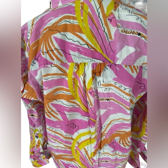 Vera for Anthropologie Spring Dress Maximalist Oversized Artsy Abstract 1990s XS - Picture 11 of 16